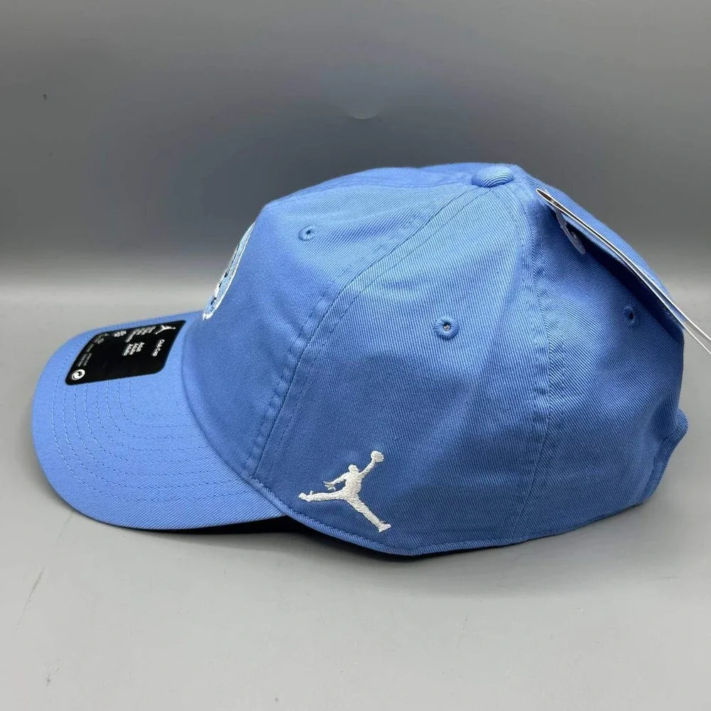 Air Jordan Club North Carolina Tar Heels Hat Men Blue Jumpman Strap Back Cap New